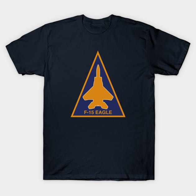 F-15 Eagle Patch T-Shirt by Tailgunnerstudios